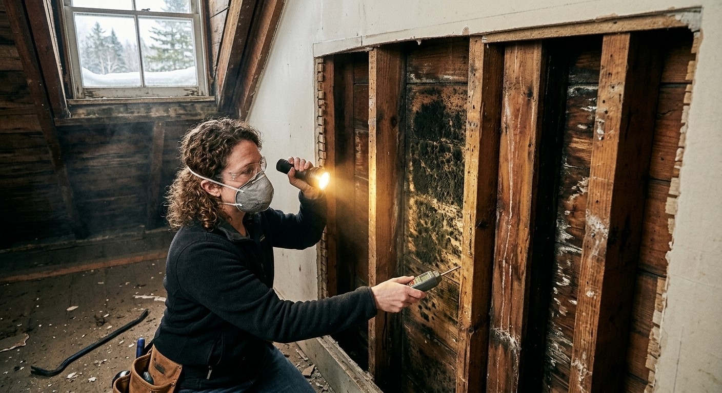 Balloon Framing in Maine's Old Homes: Hidden Moisture Shafts, Black Mold, and What to Do About It