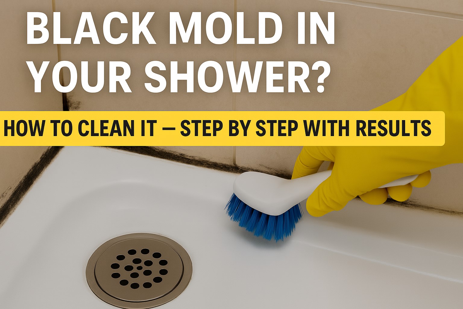 Black Mold in Your Shower? How to Clean It