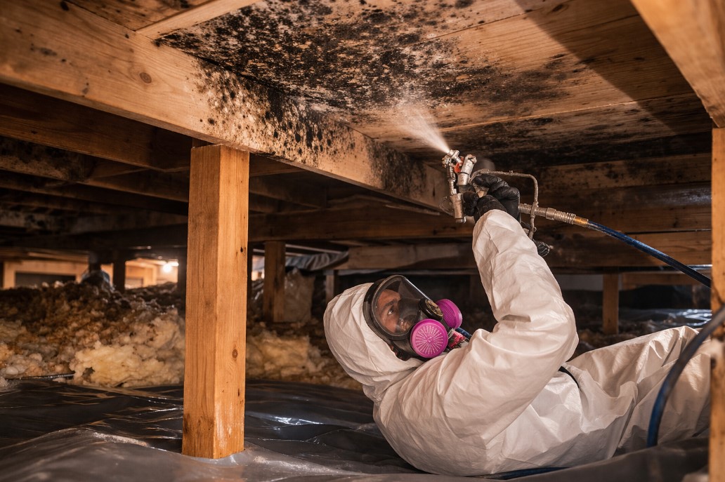 Crawl Space Mold Removal Hollis Center, ME