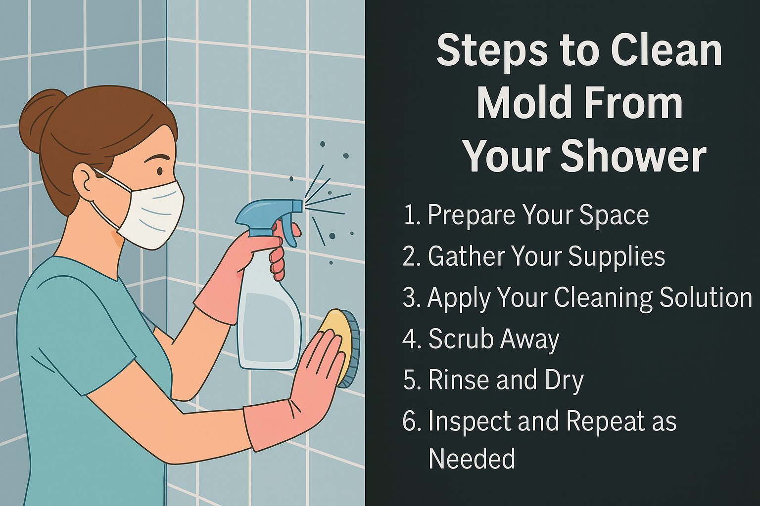 Step-by-Step Guide to Cleaning Mold from Shower Surfaces