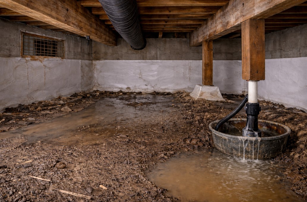 Crawl Space Water Damage Hollis Center, ME
